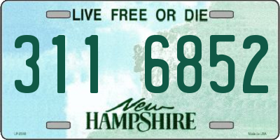 NH license plate 3116852