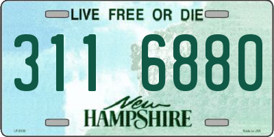 NH license plate 3116880