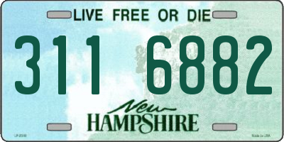 NH license plate 3116882