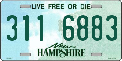 NH license plate 3116883