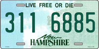 NH license plate 3116885