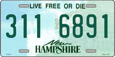 NH license plate 3116891