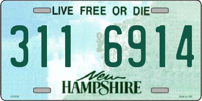 NH license plate 3116914