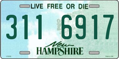 NH license plate 3116917