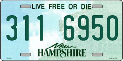 NH license plate 3116950