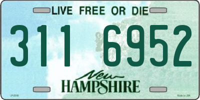 NH license plate 3116952