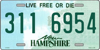 NH license plate 3116954