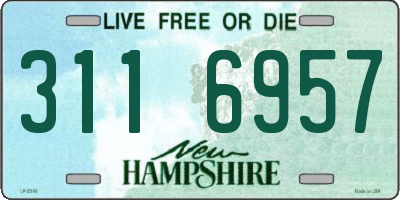 NH license plate 3116957