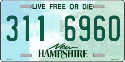 NH license plate 3116960