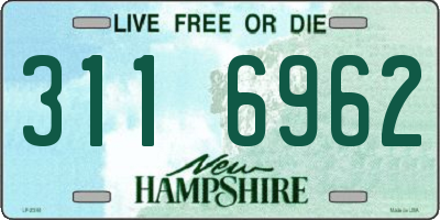 NH license plate 3116962