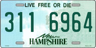 NH license plate 3116964