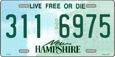 NH license plate 3116975