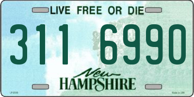 NH license plate 3116990