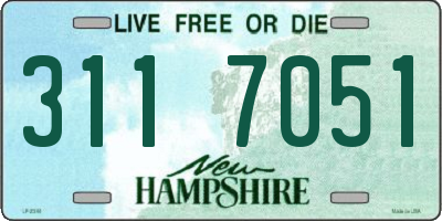 NH license plate 3117051