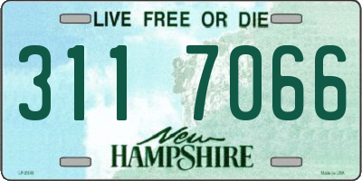NH license plate 3117066