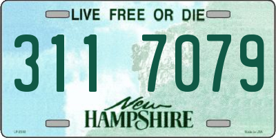 NH license plate 3117079