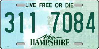 NH license plate 3117084