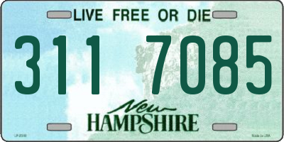 NH license plate 3117085