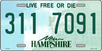 NH license plate 3117091
