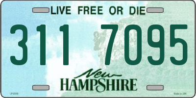 NH license plate 3117095