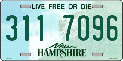 NH license plate 3117096