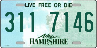 NH license plate 3117146