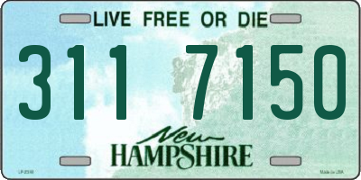 NH license plate 3117150