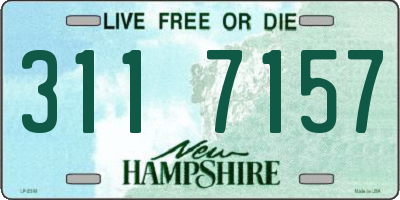 NH license plate 3117157