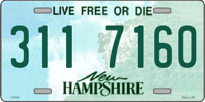 NH license plate 3117160