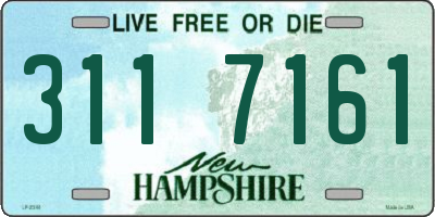 NH license plate 3117161