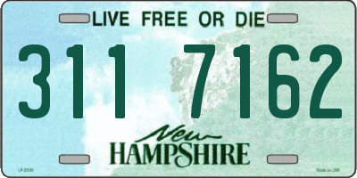 NH license plate 3117162