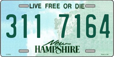 NH license plate 3117164