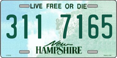 NH license plate 3117165
