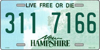 NH license plate 3117166