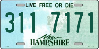 NH license plate 3117171