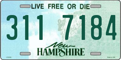 NH license plate 3117184