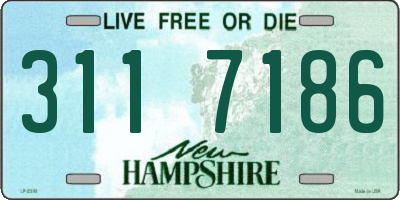 NH license plate 3117186