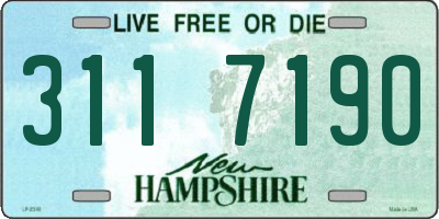 NH license plate 3117190