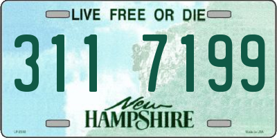 NH license plate 3117199