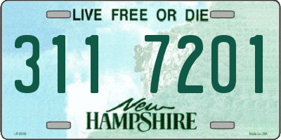 NH license plate 3117201