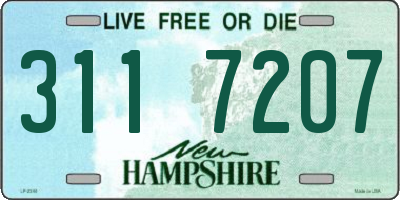 NH license plate 3117207