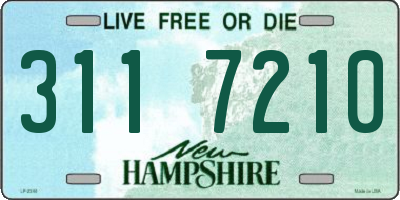 NH license plate 3117210