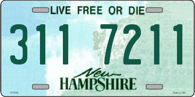 NH license plate 3117211