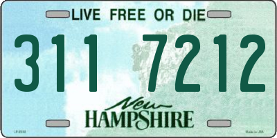NH license plate 3117212