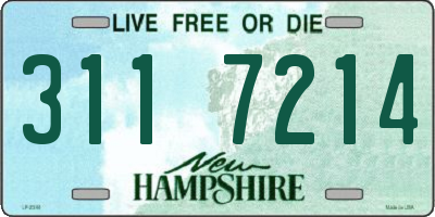 NH license plate 3117214