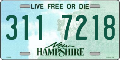 NH license plate 3117218