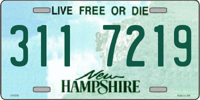 NH license plate 3117219