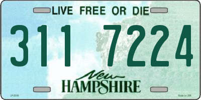 NH license plate 3117224