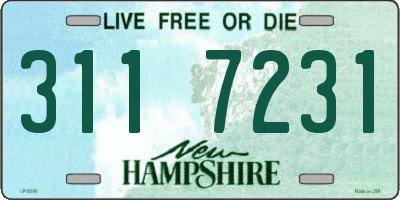 NH license plate 3117231