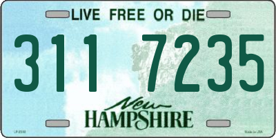 NH license plate 3117235